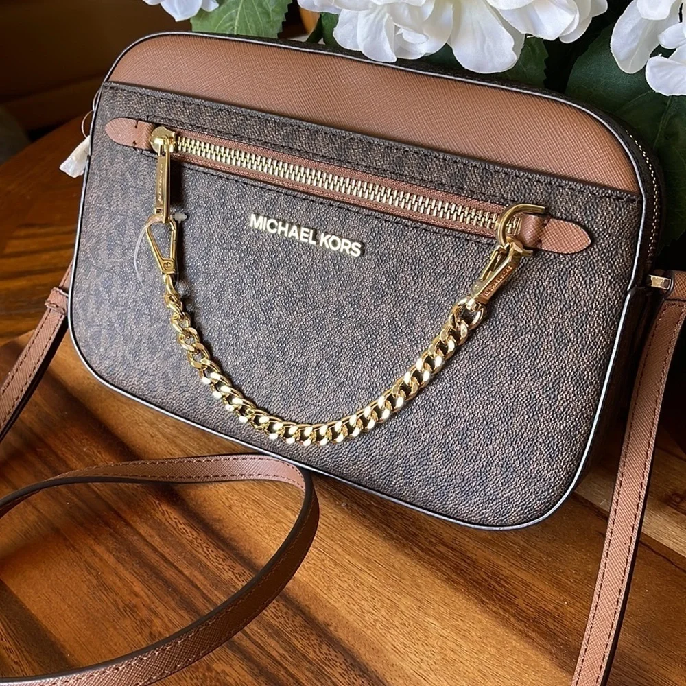 Micheal kors Jet Set Large Logo Crossbody Bag